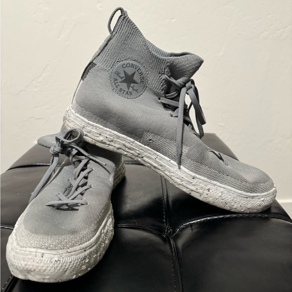 Converse Chuck Taylor All Star Crater Knit High (Gray: Men’s 10.5)